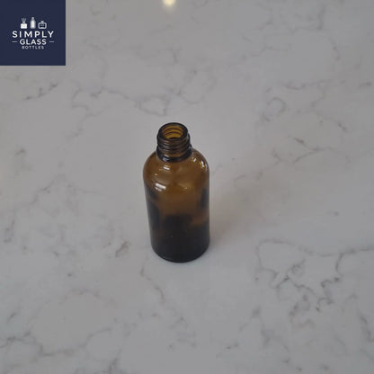 50ml Amber Glass Dropper Bottle