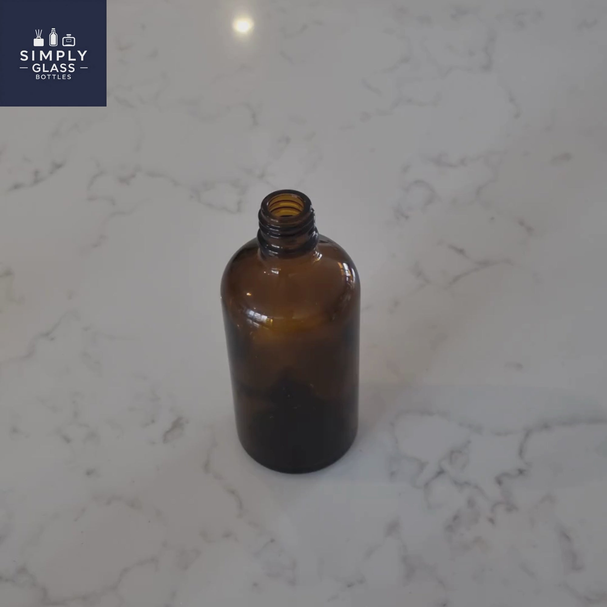 100ml Amber Glass Dropper Bottle