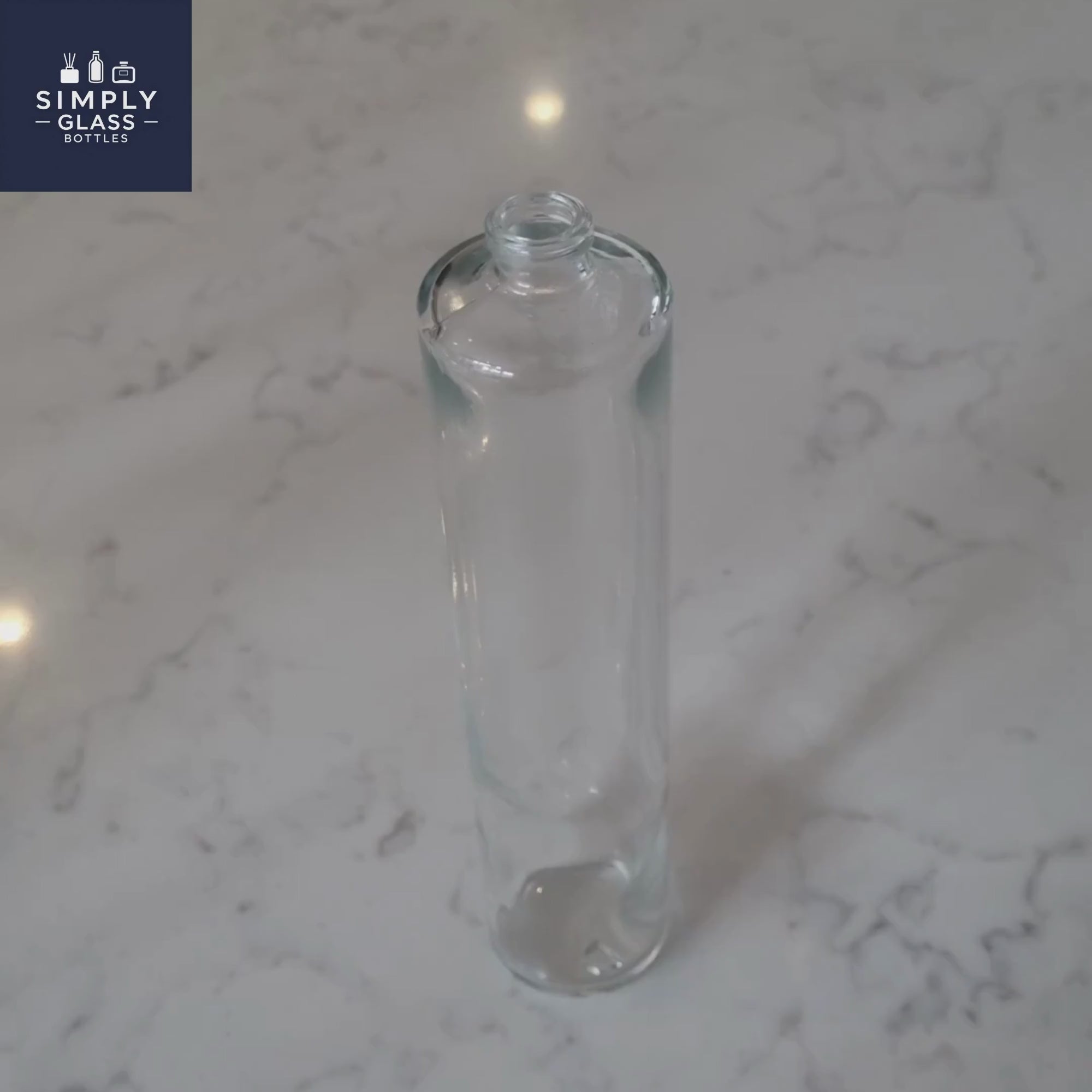 100ml Tall Cuban glass bottle for fragrance or perfume