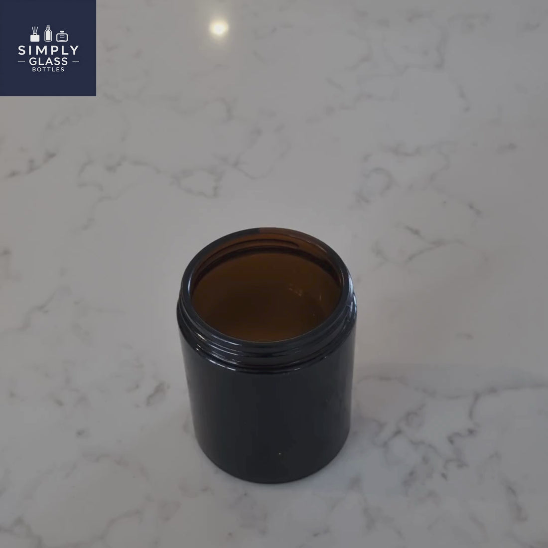 180ml Amber candle jar
